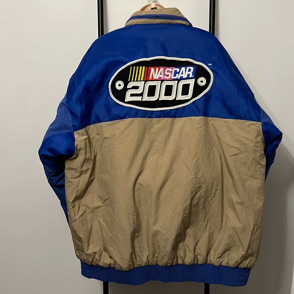 Vintage Chase Authentics NASCAR Full Zipper Hoodie Heavy Jacket Men Size L